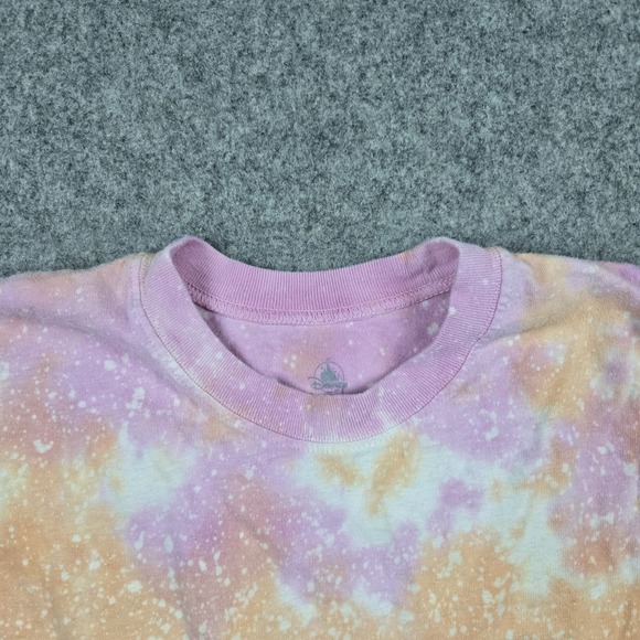 Walt Disney Spirit Jersey Shirt Unisex Large Orange Pink Tie Dye Long Sleeve - Picture 4 of 14